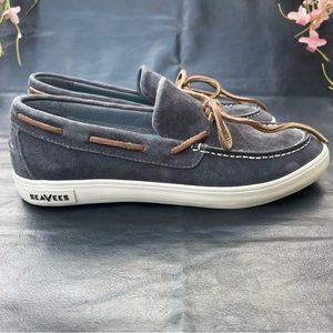 Seavees Shoes Mens Size 8 Gray Suede Slop Moc